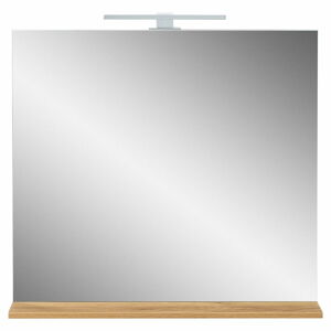 Nástěnné zrcadlo s osvětlením/s poličkou  15x75 cm Menen – Germania