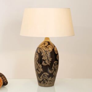 Holländer Stolní lampa Toulouse kulatá, výška 65 cm, černá