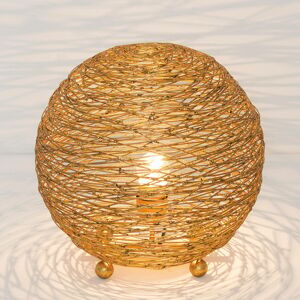 Holländer Stolní lampa Campano, zlatá, 30 cm