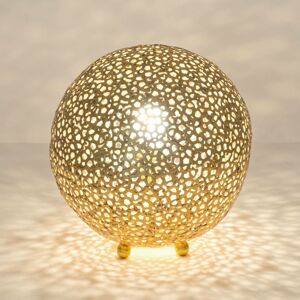 Holländer Stolní lampa Lily Piccolo, Ø 33 cm, zlatá