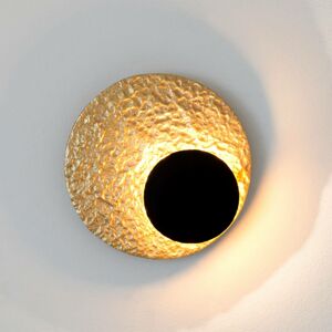 Holländer LED nástěnné světlo Infinity ve zlaté, Ø 20 cm