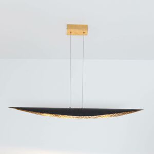 Holländer LED závěsné světlo Chiasso, černo-hnědá/zlatá