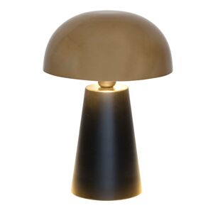 Holländer Stolní lampa Fungo, ušlechtilý design, černá/zlatá