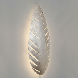 Holländer Pietro nástěnné světlo ve formě listů, stříbrná