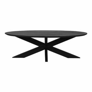 Černý konferenční stolek z mangového dřeva 70x130 cm Zip – LABEL51
