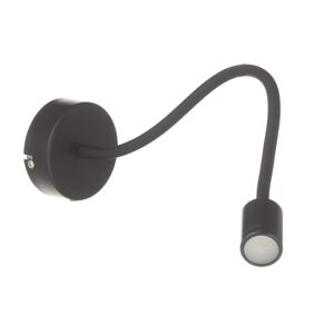 Ideallux Flexibilní nástěnné LED světlo Focus, černé