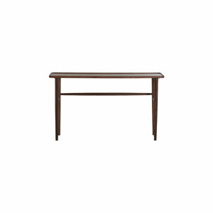 Hnědý konzolový stolek z masivu akácie 30x140 cm Qiano – Light & Living