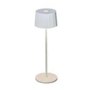 Konstsmide LED stolní lampa Positano venkovní, bílá