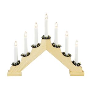 Konstsmide Christmas Heller dřevěný lustr se svíčkami 7 zdrojů