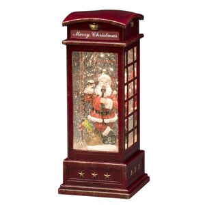 Konstsmide Christmas LED dekorační telefonní budka se Santa Clausem