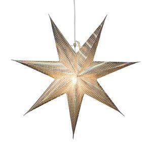 Konstsmide Christmas Dekorativní hvězda z papíru, stříbrná, 7cípá