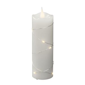 Konstsmide Christmas Vosková svíčka bílá barva světla teplá bílá 15,2cm