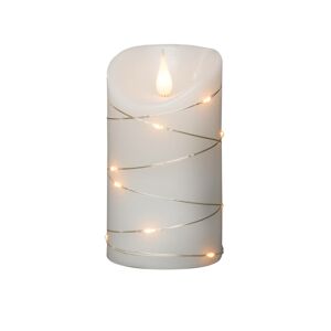 Konstsmide Christmas Vosková svíčka bílá barva světla teplá bílá Ø7,5cm