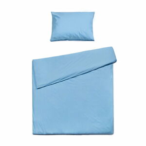 Blankytně modré bavlněné povlečení na jednolůžko Bonami Selection, 140 x 200 cm