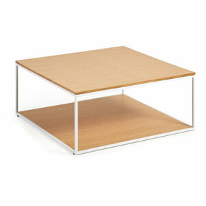 Konferenční stolek s deskou v dubovém dekoru 80x80 cm Yona - Kave Home