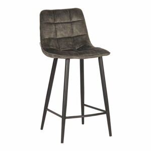 Khaki sametové barové židle v sadě 2 ks 94 cm Jelt – LABEL51