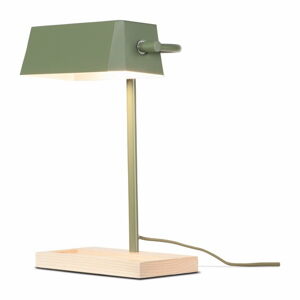 Stolní lampa s kovovým stínidlem v zeleno-přírodní barvě (výška 40 cm) Cambridge – it's about RoMi