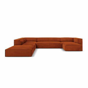 Oranžová rohová pohovka (levý roh) Madame – Windsor & Co Sofas