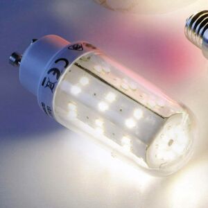 Leuchten Direkt GU10 4W LED lampa trubkovitá čirá s 69 LED diodami