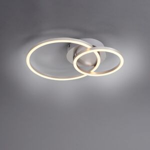 Leuchten Direkt LED stropní světlo Ivanka, dva kruhy