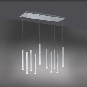 Leuchten Direkt LED závěsné světlo Bruno, 10 zdrojů, hliník