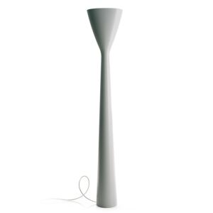Luceplan LED stojací lampa Carrara se stmívačem, bílá