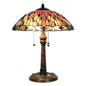 Clayre&Eef Okouzlující stolní lampa Bella v Tiffany stylu