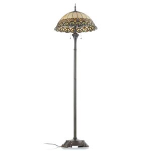 Clayre&Eef Frieda - stojací lampa se stínidlem Tiffany
