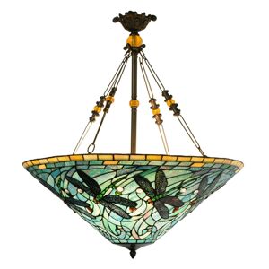 Clayre&Eef Závěsné světlo 5975, barevný design Tiffany