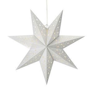Markslöjd LED závěsná hvězda Blank, baterie, Ø 45cm stříbrná