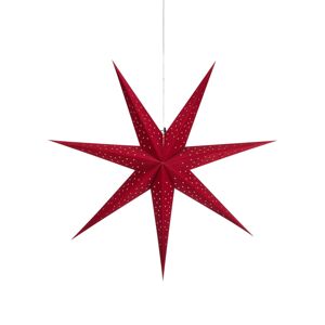 Markslöjd LED závěsná hvězda Blink, samet Ø 75cm červená
