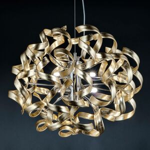 Metallux Zlato - závěsné světlo s pozlátkem, 50 cm