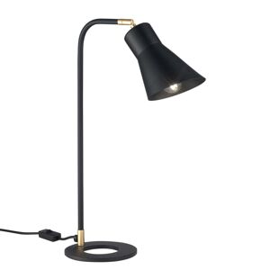 Metallux Stolní lampa Conico, černá/zlatá