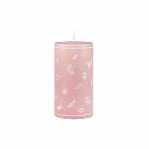 Růžová svíčka Unipar Fleur, doba hoření 87 h