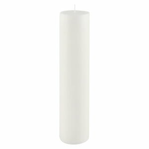 Bílá svíčka Ego Dekor Cylinder Pure, doba hoření 92 h