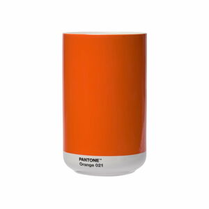 Oranžová keramická váza - Pantone