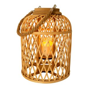 Näve LED solární lucerna Korb, bambus, 29 cm, přírodní