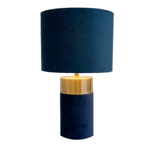 Näve Stolní lampa 3189512, textilní stínidlo, modrá