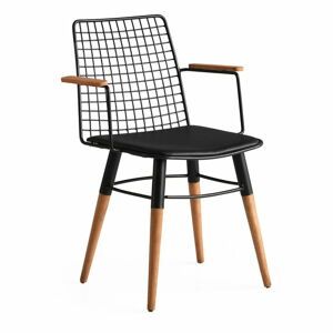 Černé kovové jídelní židle v sadě 2 ks Trend – Kalune Design
