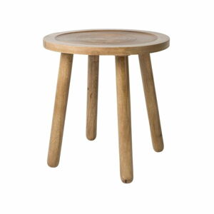 Odkládací stolek z mangového dřeva Zuiver Dendron, ⌀ 43 cm
