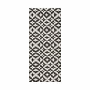 Černo-bílý venkovní koberec NORTHRUGS Karo, 80 x 150 cm
