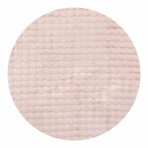 Růžový pratelný kulatý koberec ø 120 cm Bubble Pink – Mila Home