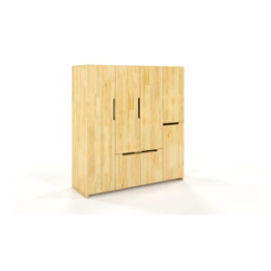 Šatní skříň z borovicového dřeva 170x180 cm Bergman - Skandica