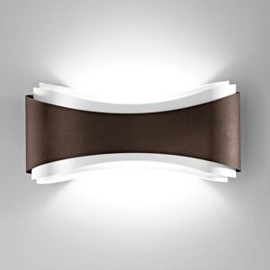 Selène LED nástěnné světlo Ionika z oceli, bronz