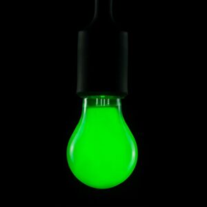 Segula E27 2W LED žárovka zelená stmívací