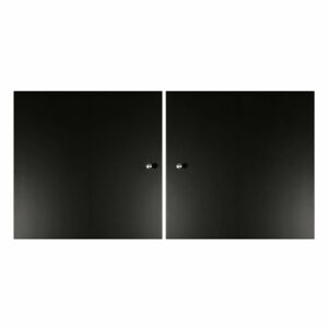 Černá dvířka pro modulární policový systém 2 ks 32x33 cm Mistral Kubus - Hammel Furniture