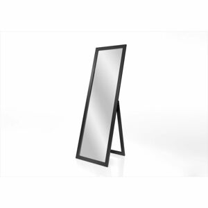 Stojací zrcadlo v černém rámu Styler Sicilia, 46 x 146 cm