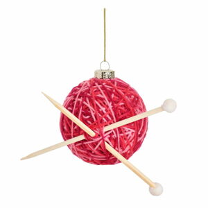 Skleněná vánoční ozdoba Knitting Ball – Sass & Belle