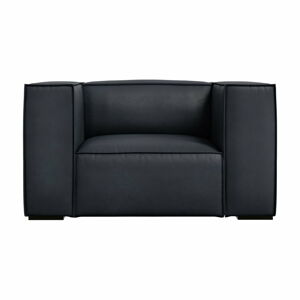 Černé kožené křeslo Madame – Windsor & Co Sofas