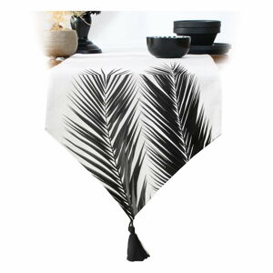 Černo-béžový běhoun na stůl 140x45 cm - Minimalist Cushion Covers